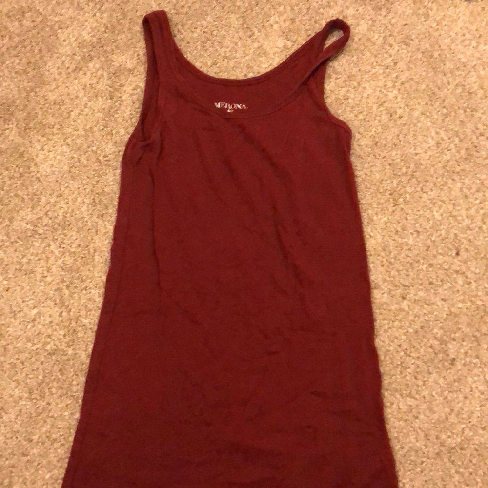 Red tank top